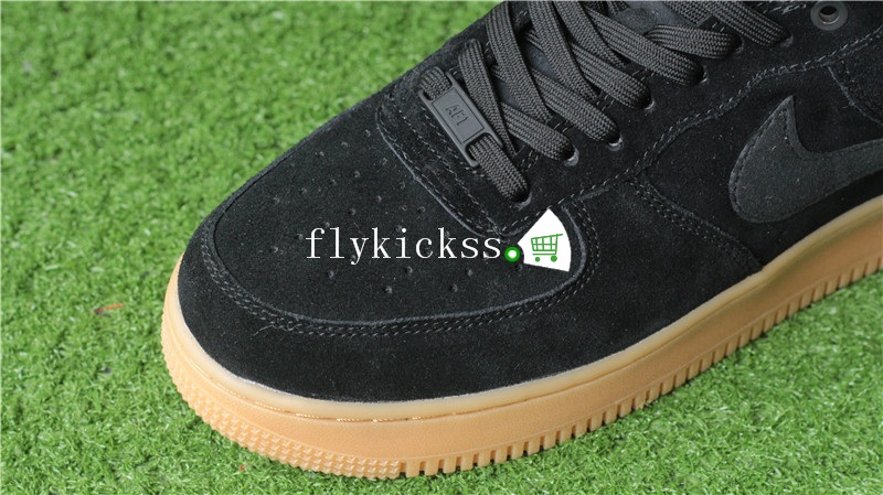 Nike Air Force 1 AF1 07 LV8 Black Suede